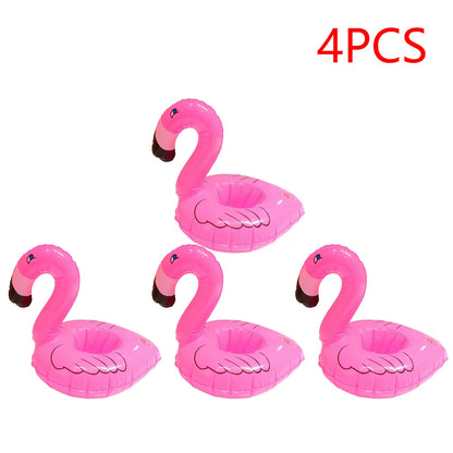 1-50PCS Water Coasters Floating Inflatable Cup Holder