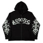 Y2K retro autumn hoodies for men printed patterns