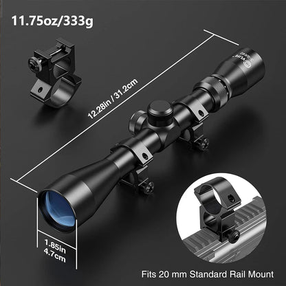 3-9X40 Hunting Deer Air Rifle Scope Wire Rangefinder