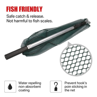 Telescopic Landing Net Folding Fishing Pole Extending