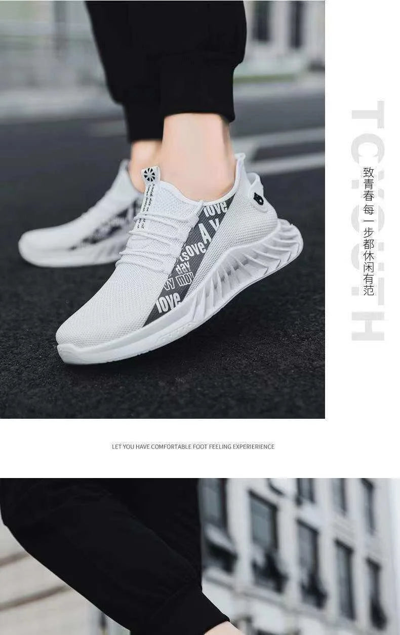 Men's mesh breathable casual sneakers summer soft sole