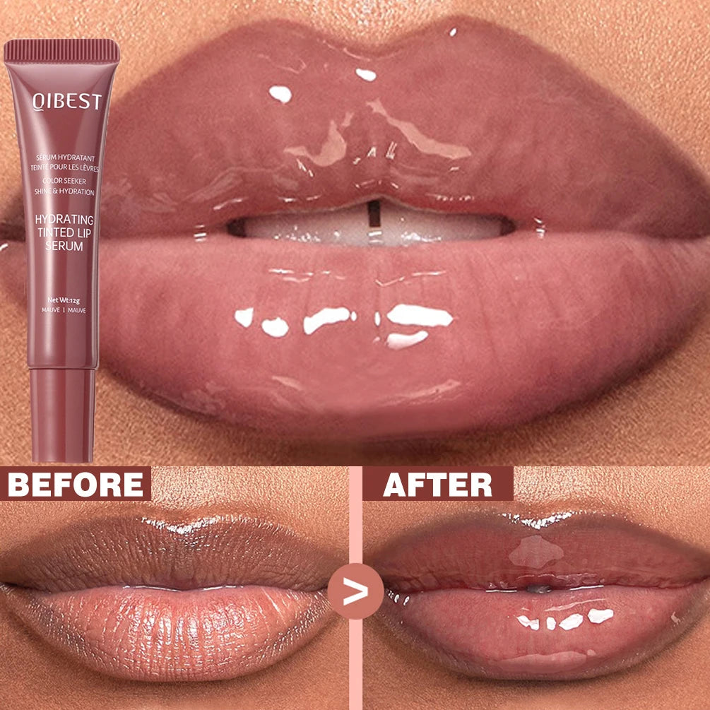 New Nude Red Bean Clear Water Gloss Glass Lip Gloss Moisturizing