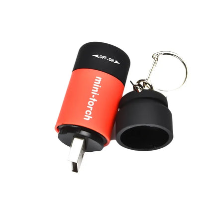 Led micro pocket flashlight portable USB rechargeable