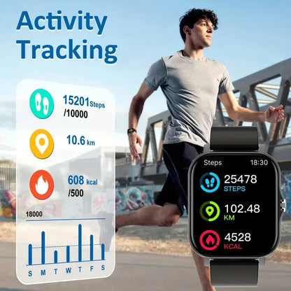 2025 New Smart Watch Bluetooth Talking Blood Oxygen/Blood Pressure Monitor Smart Watch