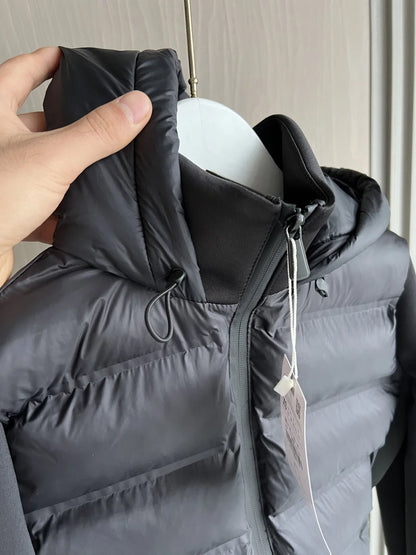 2025 Winter New Arrival  Women's Lightweight Warm Down Jacket with Long Sleeves and Zippered Hooded Sports Coat