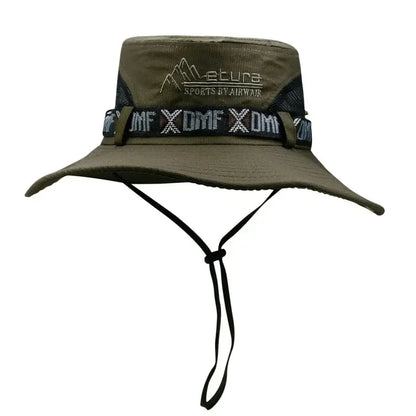Summer Men Bucket Hat Outdoor UV Protection