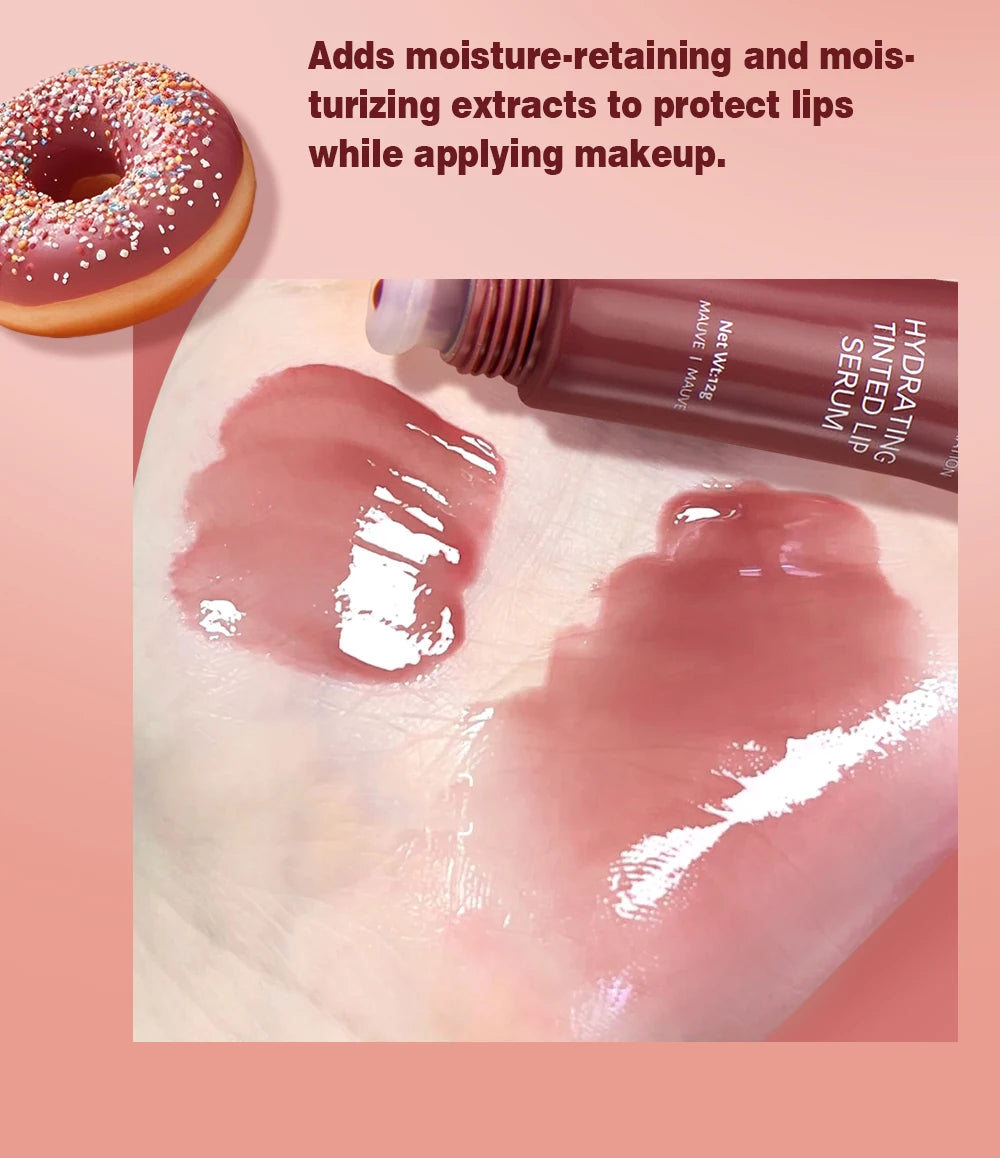 QIBEST Watery Crystal Clear Jelly Lip Oil Lip Balm Moisturizing
