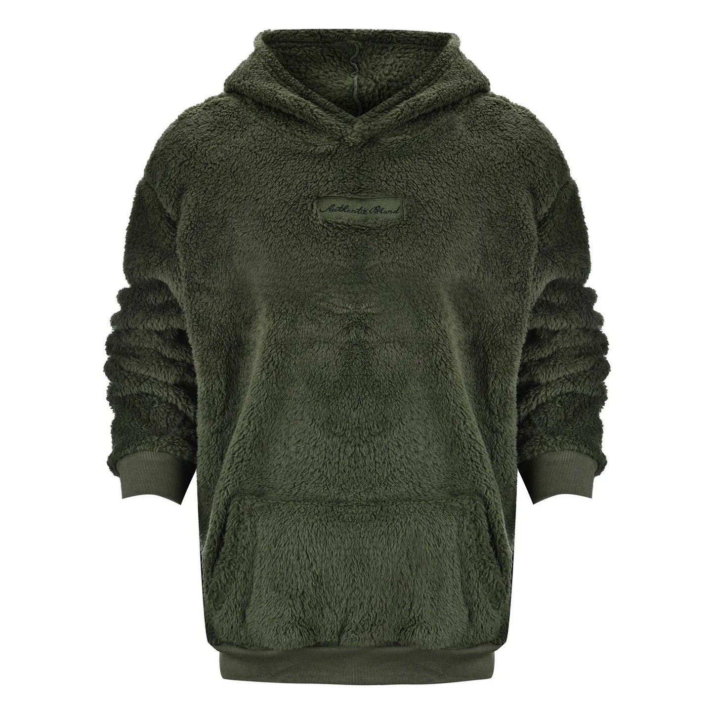 Men's Autumn Plush Hoodies Fuzzy Fleece Comfy