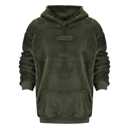 Men's Autumn Plush Hoodies Fuzzy Fleece Comfy
