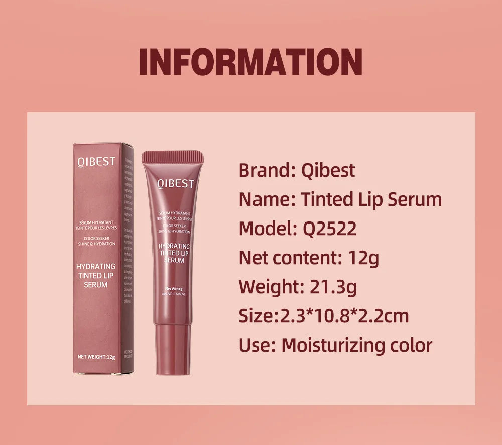 New Nude Red Bean Clear Water Gloss Glass Lip Gloss Moisturizing