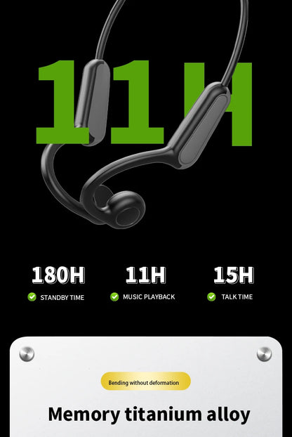 Real Bone Conduction Sport Headphone Wireless Earphone