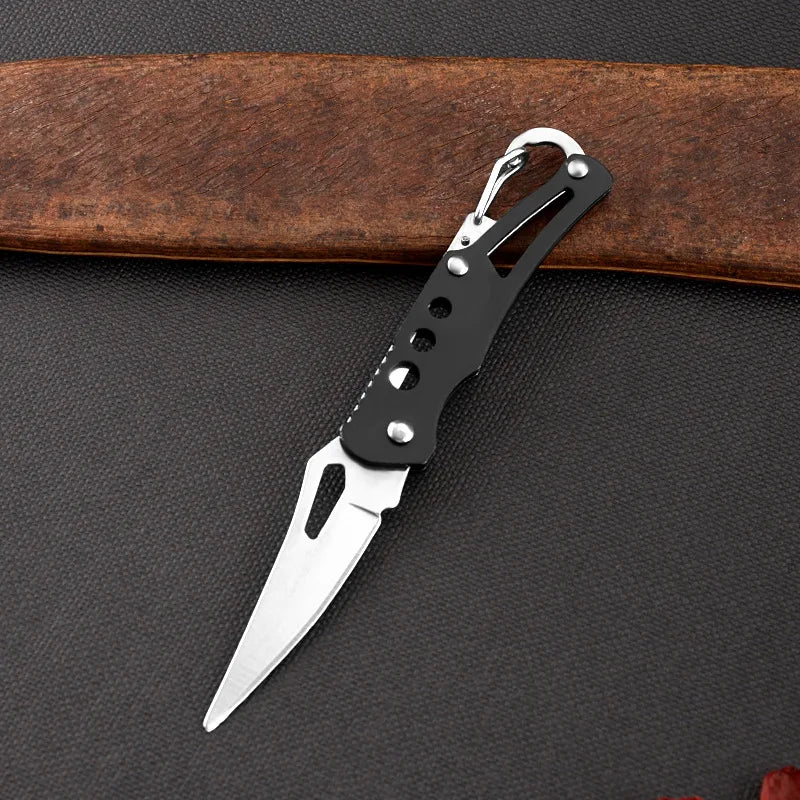 Mini Pocket Folding Knife Outdoor Keychain Portable Paring