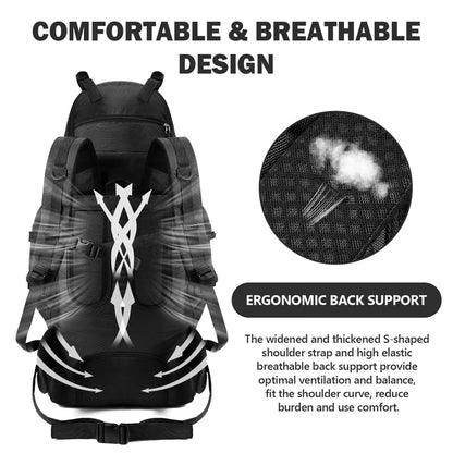 Waterproof Hiking Camping Backpack Trekking Bag