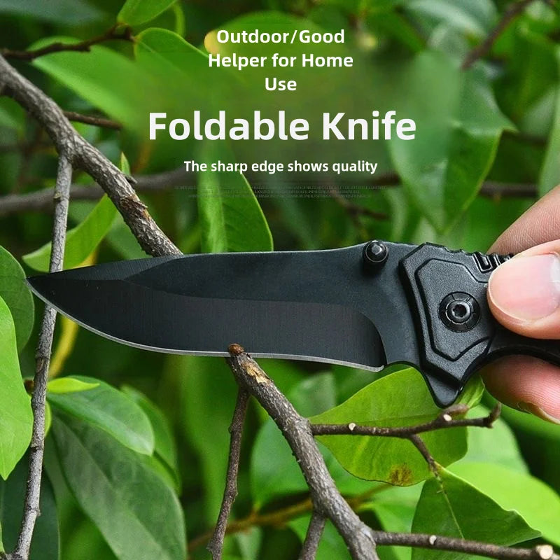 Multi functional outdoor camping knife with safety lock