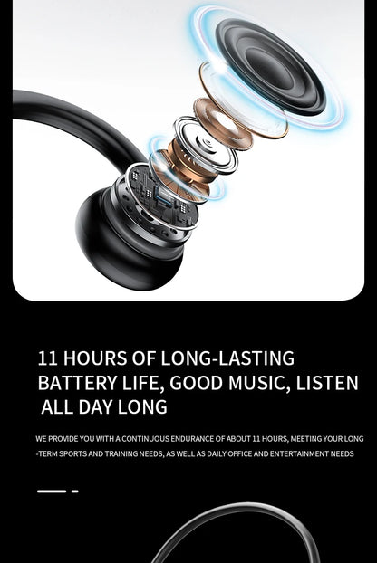 Real Bone Conduction Sport Headphone Wireless Earphone