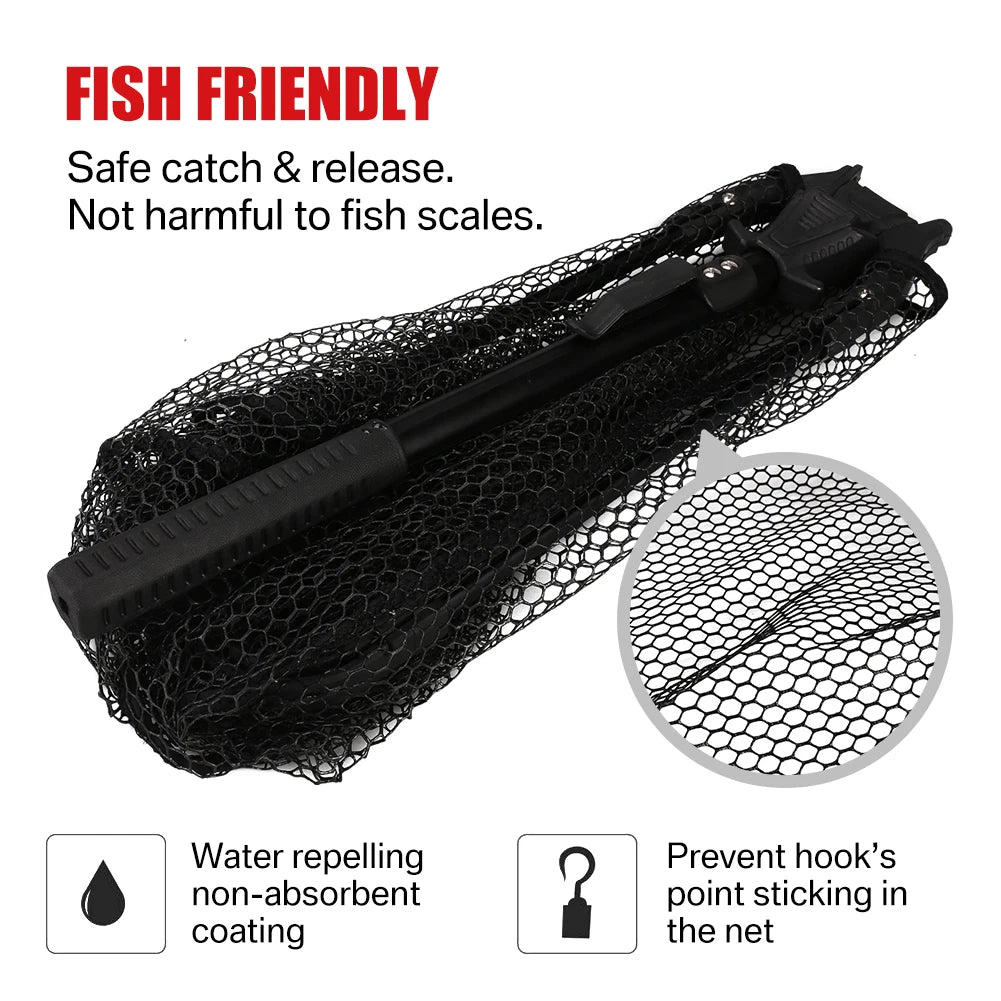 Telescopic Landing Net Folding Fishing Pole Extending