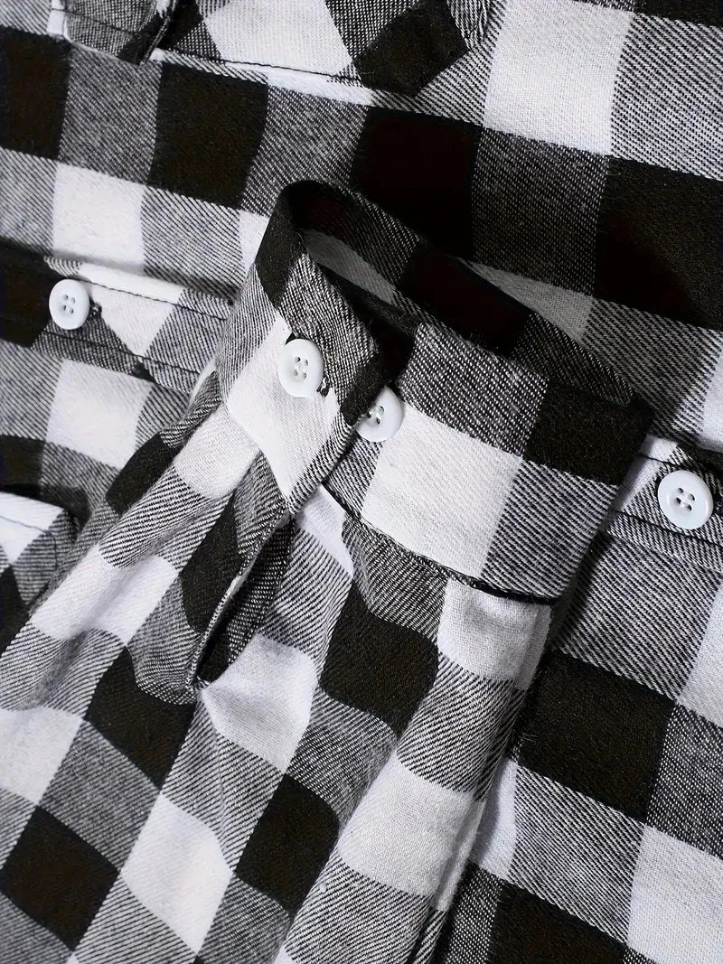 Spring and Autumn Fashion Cotton Long Sleeve Men's Flannel