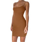 Summer Spaghetti Strap Mini Dress 2025 Women Sexy Bodycon