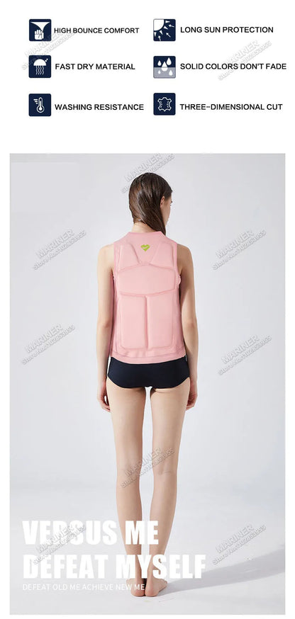 Premium Elastic Neoprene Impact Vest wake surfing Comp Vest