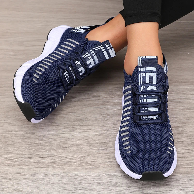 Women's Sports Shoes Mesh Lightweight Soft Sole Jogging Strap Breathable