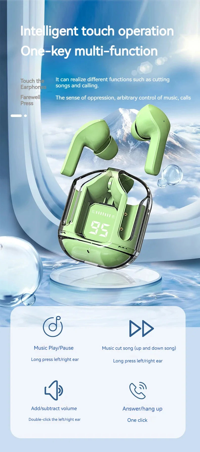 True Wireless Bluetooth Headset Binaural Small In Ear Buds