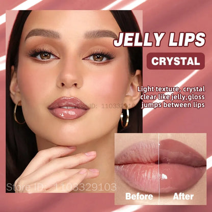 QIBEST Crystal Lip Balm Moisturizing Lip Gloss Oil Jelly Lipgloss
