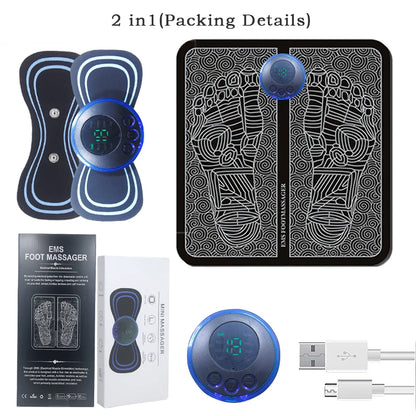 Portable Massage Foot Pad Massage Patch Massage Pen Cervical Neck
