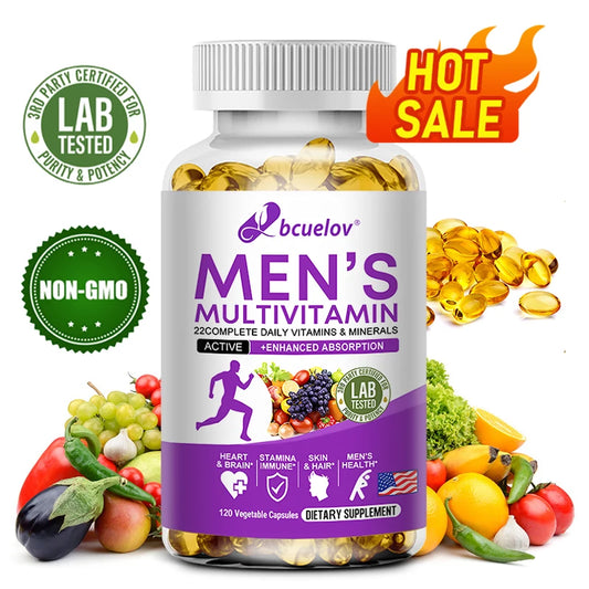 Men's Daily Multivitamin - 22 Vitamins & Minerals, Dietary Supplement for Immunity