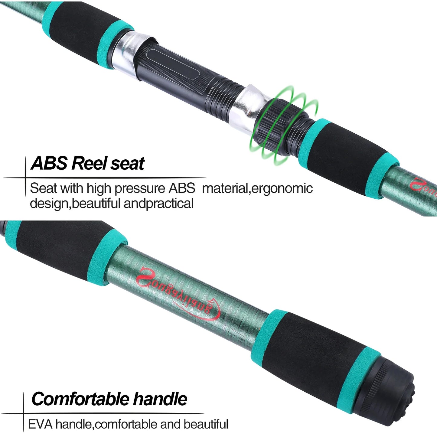 Spinning Fishing Rod and Reel Combo Telescopic Rod