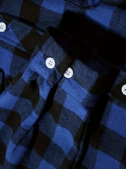 Spring and Autumn Fashion Cotton Long Sleeve Men's Flannel