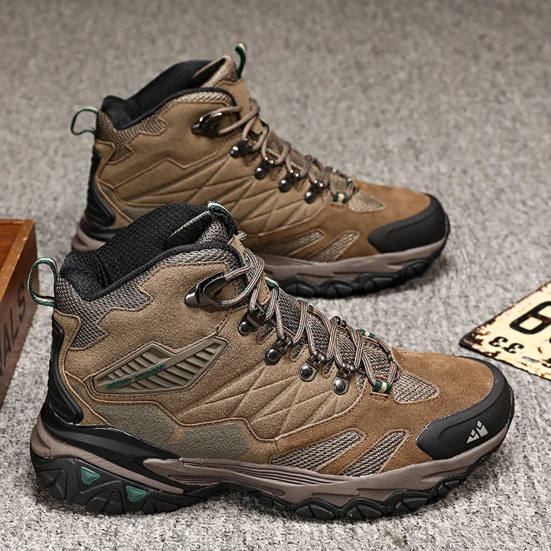 Winter Boot Men Outdoor Hiking Boots Suede