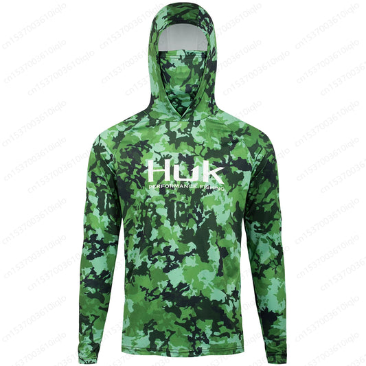 HUK Fishing Clothing Camouflage Men's Long Sleeve