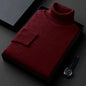 Sweatwear Mens Anti-pilling High Quality Knitted Turtleneck Sweater