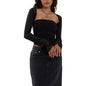 Women s Lace Patchwork Crop Tops Strapless