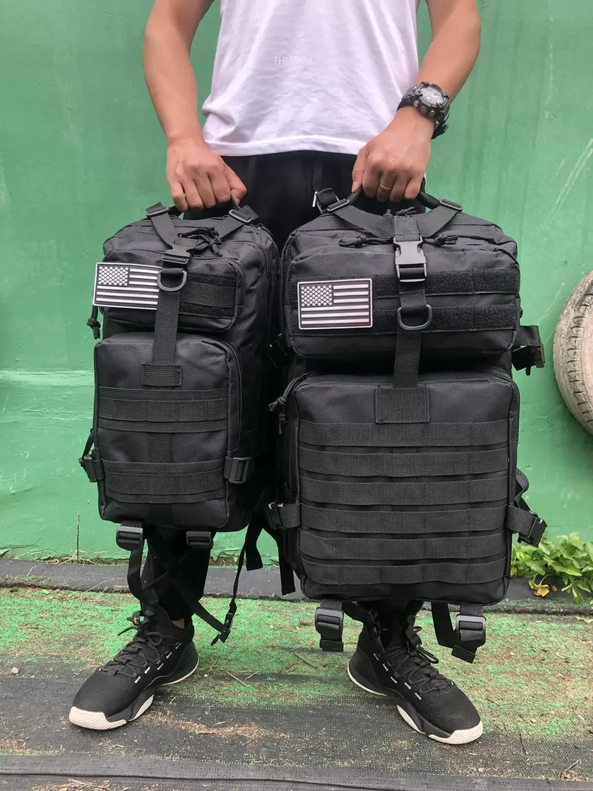 Nylon Waterproof Trekking Fishing Hunting Bag Backpack