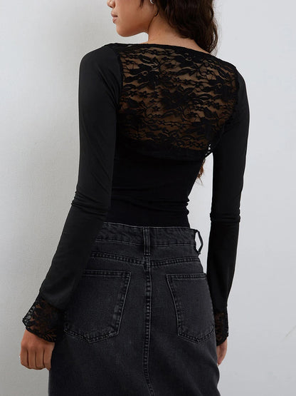 Women s Lace Patchwork Crop Tops Strapless