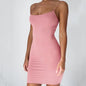 Summer Spaghetti Strap Mini Dress 2025 Women Sexy Bodycon