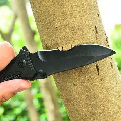 Multi functional outdoor camping knife with safety lock