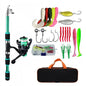 Fishing Pole Set Full Kits With Telescopic Fishing Rod