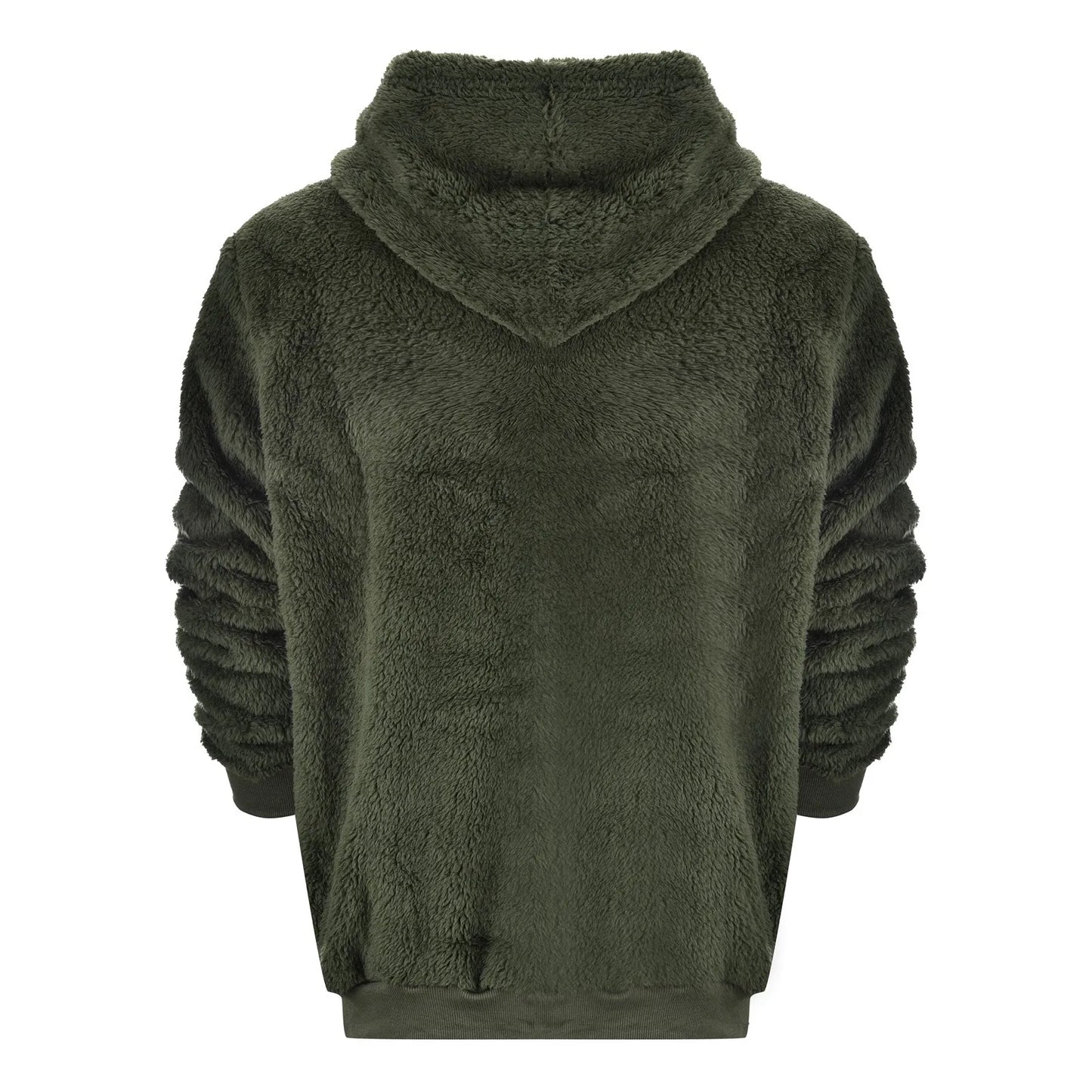Men's Autumn Plush Hoodies Fuzzy Fleece Comfy