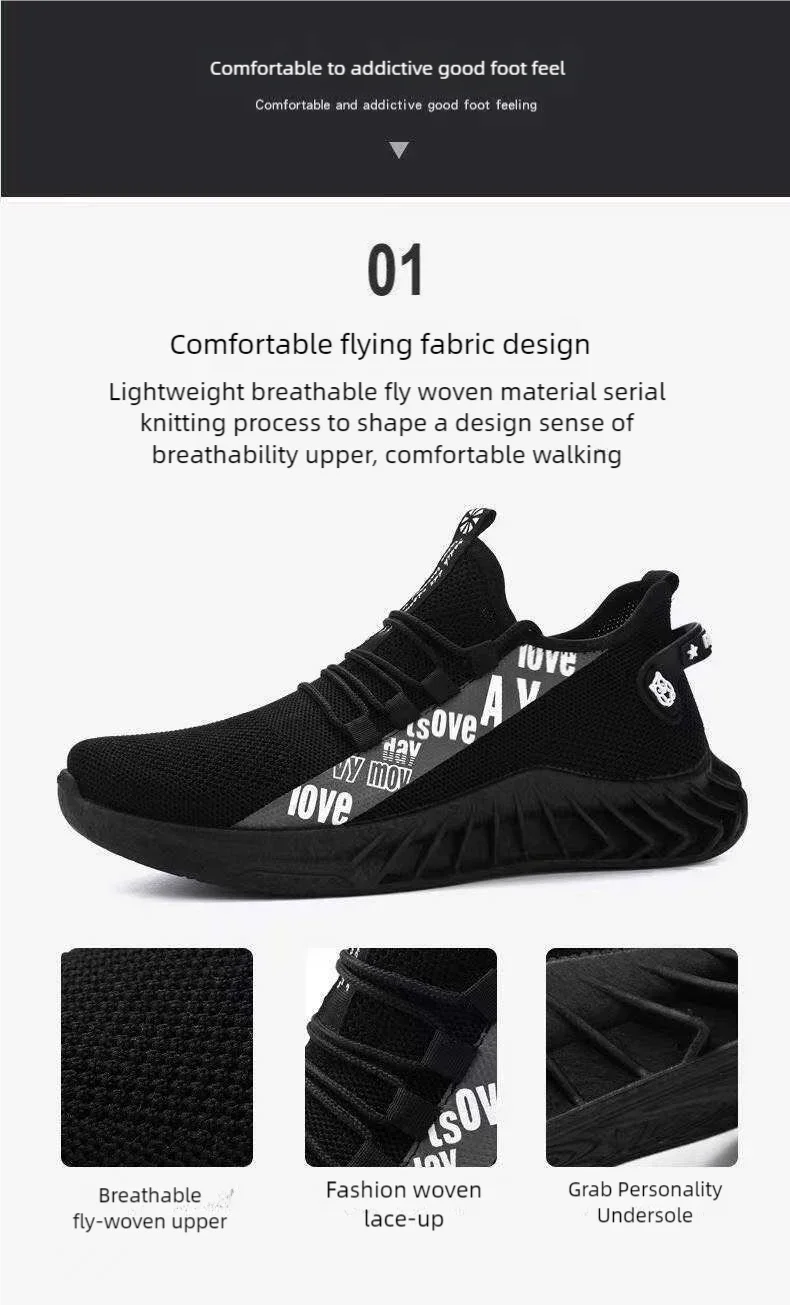 Men's mesh breathable casual sneakers summer soft sole