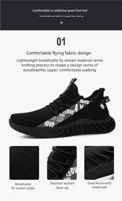 Men's mesh breathable casual sneakers summer soft sole