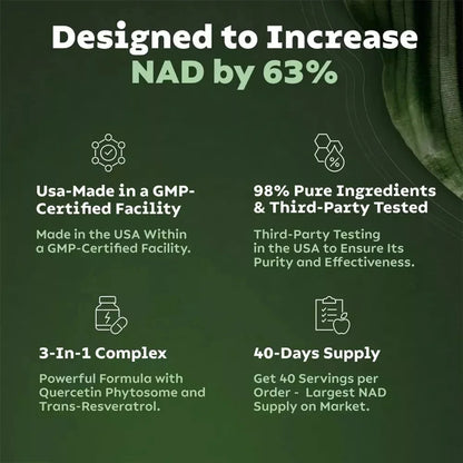 NAD+ Booster 900mg Anti-Aging Supplement