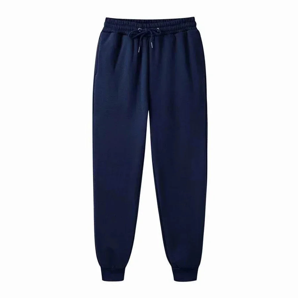 Fleece Sweatpants Men Running Jogger Sports Gym