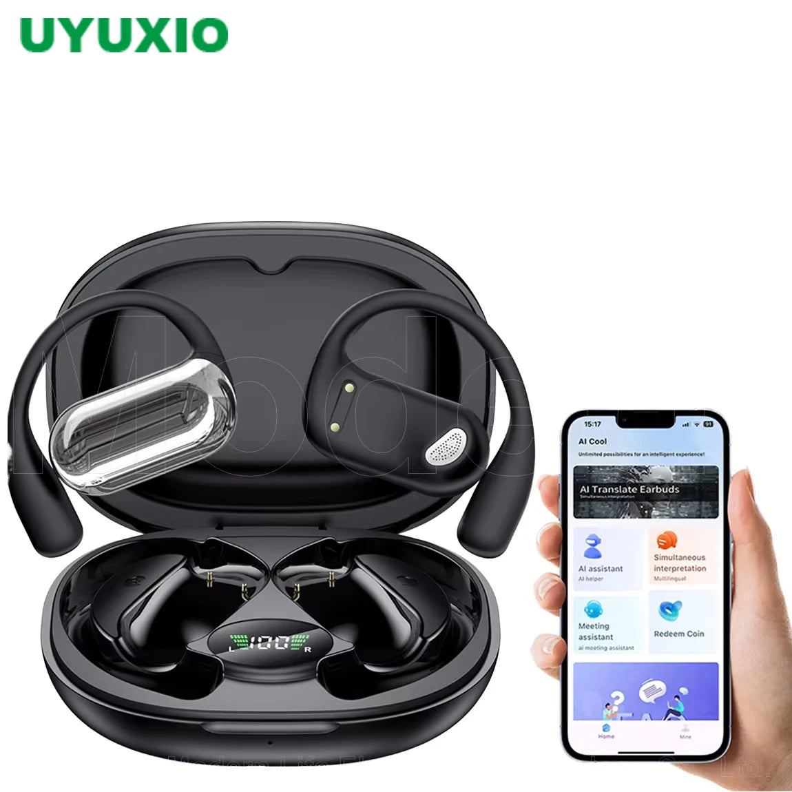 Real Time Translator Headphones AI Language Translation Earbuds 144 Languages