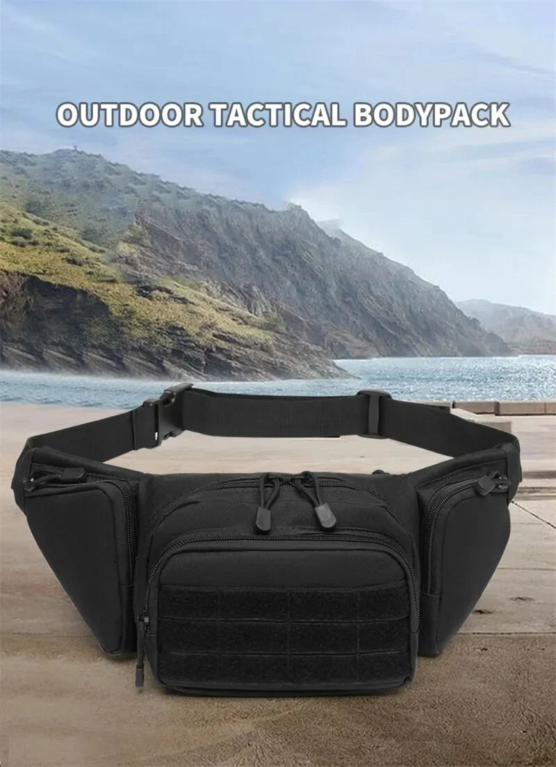 Tactical Waist Pack Nylon Bodypack Hiking Phone Pouch