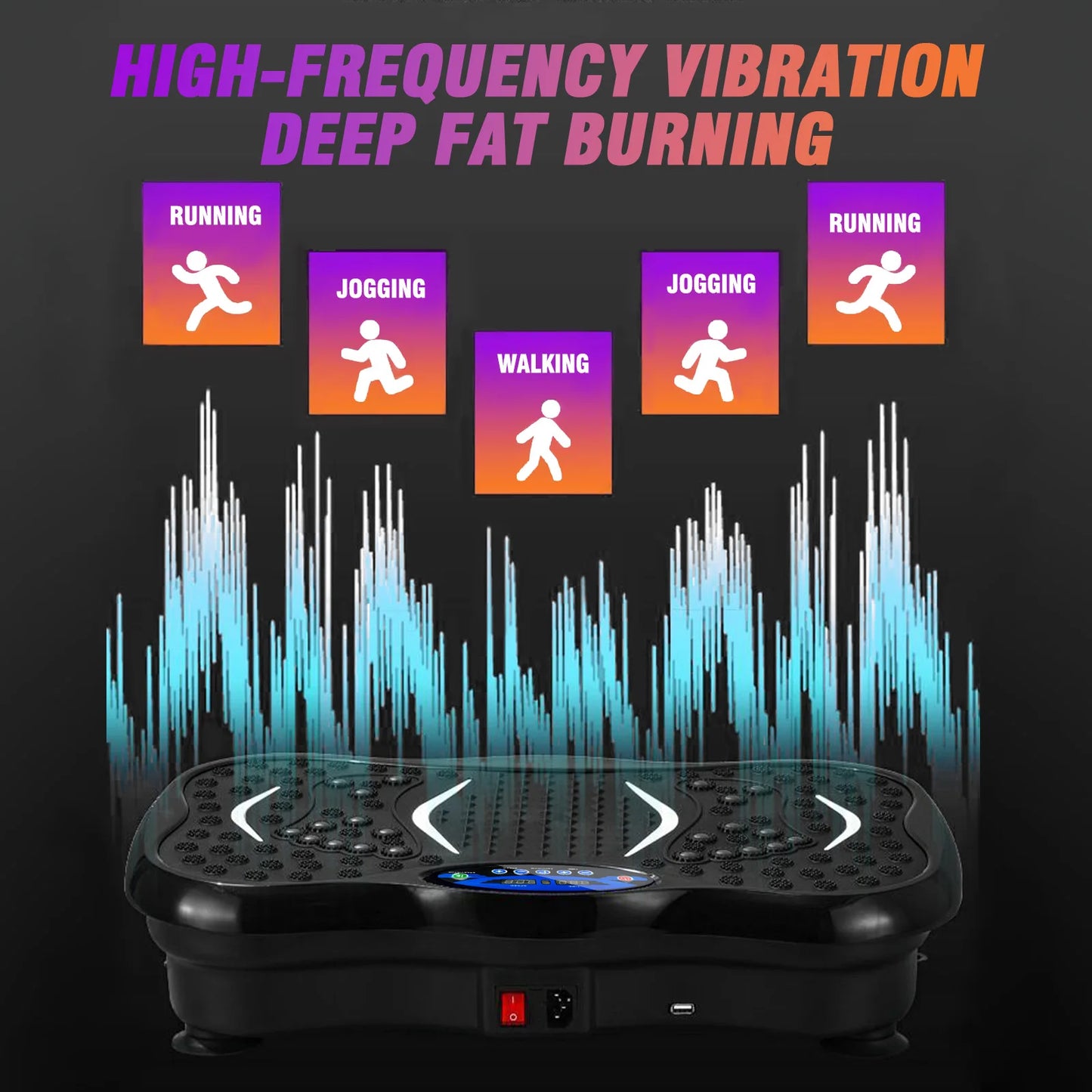 Vibration Plate Exercise Machine Fat-Burning Full Body Workout