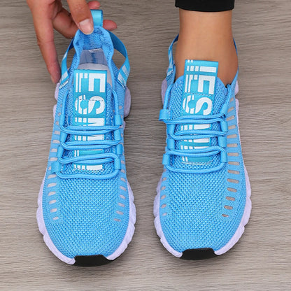 Women's Sports Shoes Mesh Lightweight Soft Sole Jogging Strap Breathable