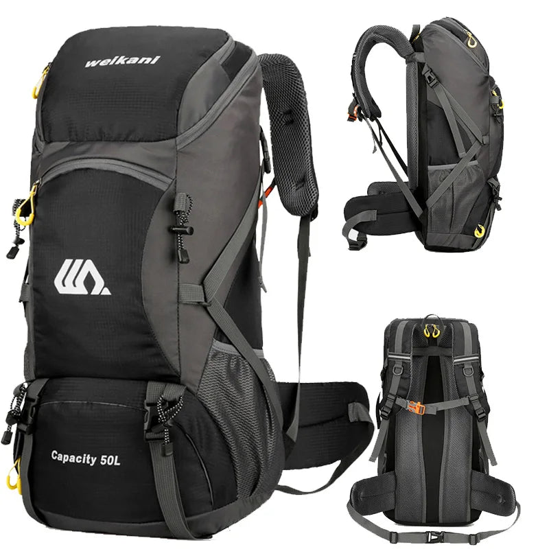50L Travel Backpack Camping Men Large Hiking Bag