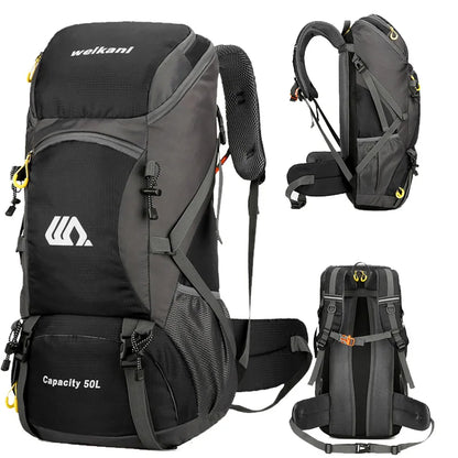 50L Travel Backpack Camping Men Large Hiking Bag